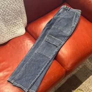 White House Black Market Straight Leg Blue Jeans